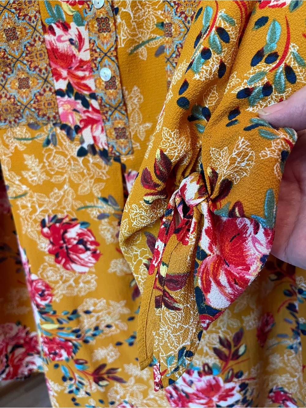 Anthropologie Fig & Flower Floral Tunic — Women’s 3X - Picture 5 of 6